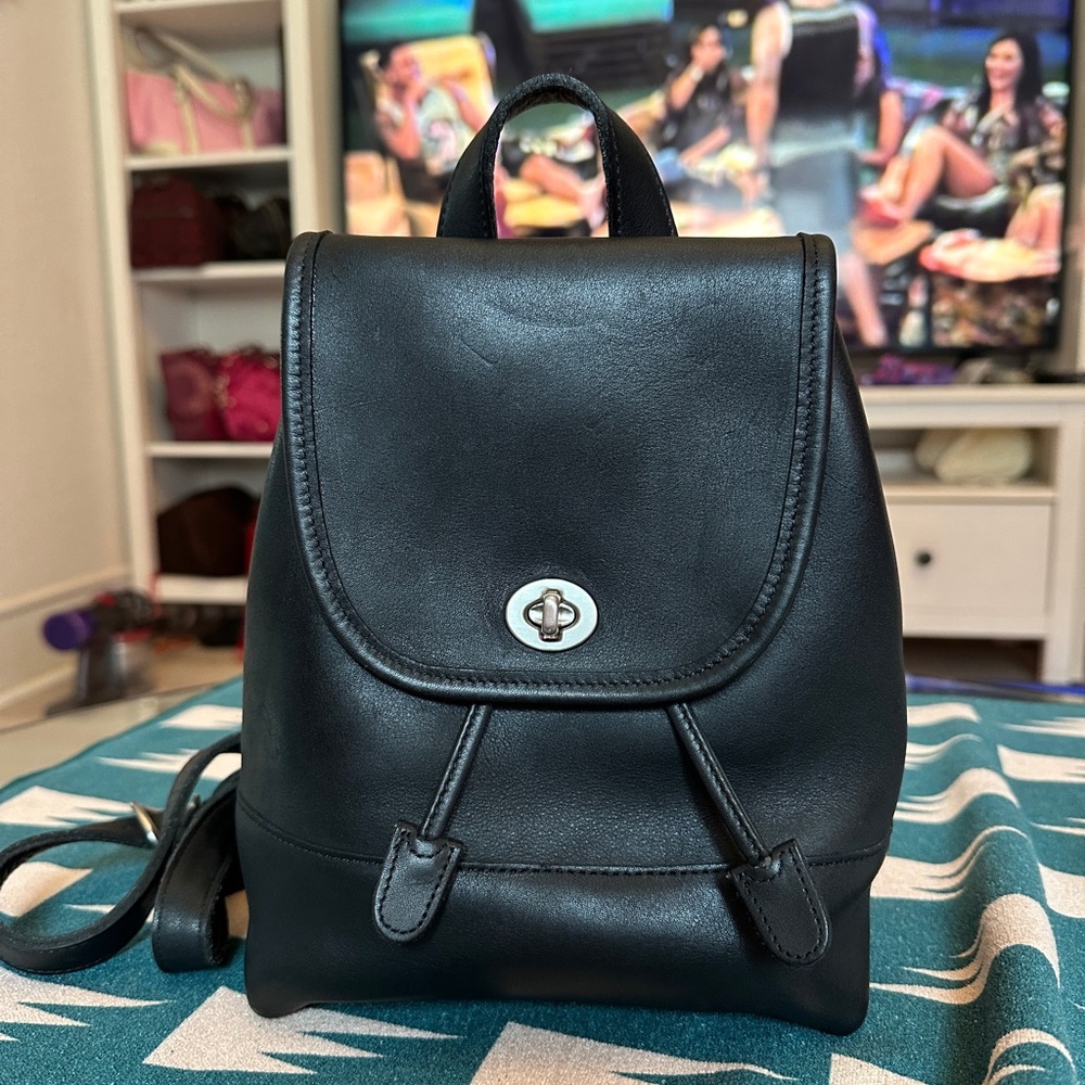 Coach Black Mini Daypack